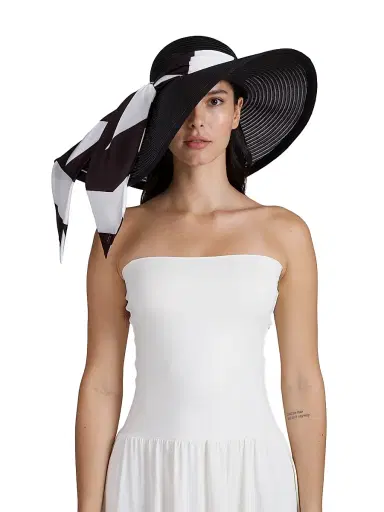 Eugenia Kim Women's Sydney Scarf Asymmetric Sun Hat | Thumbnail 2 Eugenia Kim Women's Sydney Scarf Asymmetric Sun Hat | Thumbnail 2