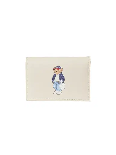 Polo Ralph Lauren Women's Spring Bear Leather Card Case | Thumbnail 1