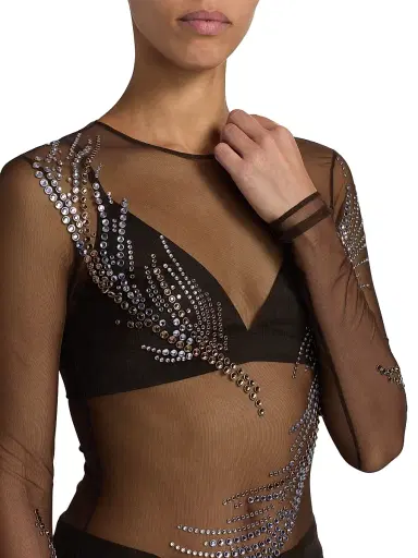 16Arlington Women's Darwin Embellished Mesh Top | Thumbnail 6 16Arlington Women's Darwin Embellished Mesh Top | Thumbnail 6