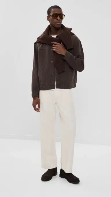 Jeanerica Genua Worker Chino Pants Chevron Ecru | Thumbnail 5 Jeanerica Genua Worker Chino Pants Chevron Ecru | Thumbnail 5