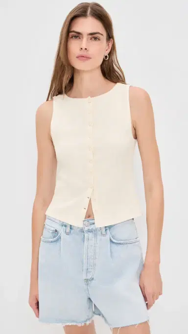 Madewell Ribbed Crewneck Shell Top | Thumbnail 2