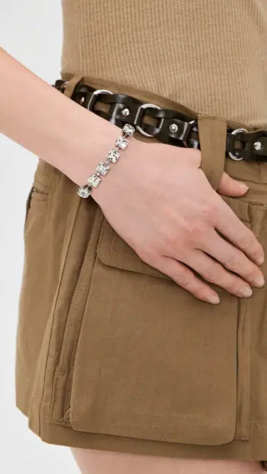 Isabel Marant Crystal Bracelet Transparent/Silver T2 | Thumbnail 3