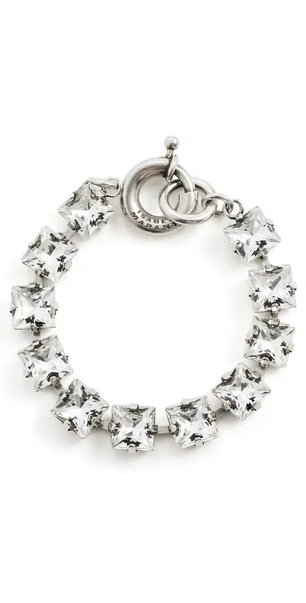 Isabel Marant Crystal Bracelet Transparent/Silver