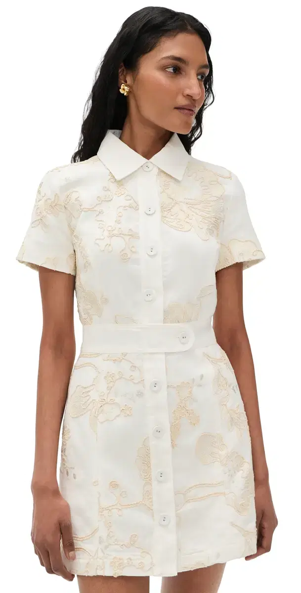 Ramy Brook Embroidered Shannon Dress White Embroidery