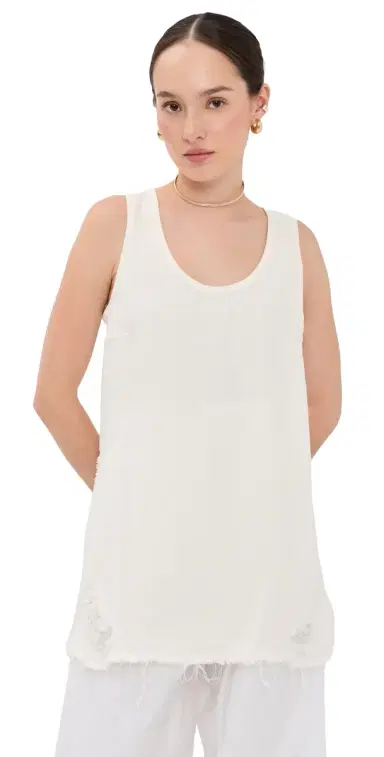 DARKPARK Ivy Tencel Denim Tank Top Washed White S | Thumbnail 1 DARKPARK Ivy Tencel Denim Tank Top Washed White S | Thumbnail 1