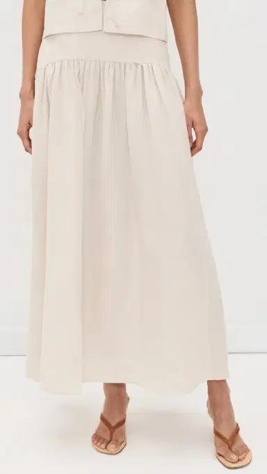 Staud Procida Linen Skirt Natural | Thumbnail 2