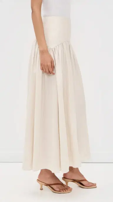 Staud Procida Linen Skirt Natural | Thumbnail 4