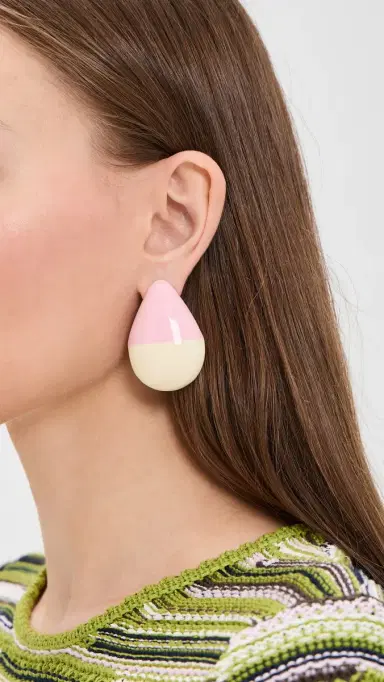 Julietta Opus Earrings Pink/Ivory | Thumbnail 3 Julietta Opus Earrings Pink/Ivory | Thumbnail 3