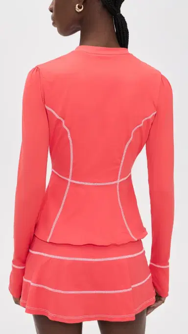 Hill House Home The Alexia Rash Guard Top Coral S | Thumbnail 3 Hill House Home The Alexia Rash Guard Top Coral S | Thumbnail 3