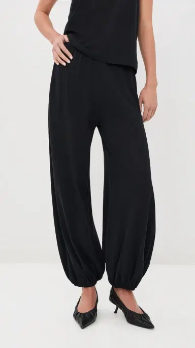Bite Studios Cotton Crepe Trousers Black | Thumbnail 3