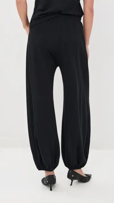 Bite Studios Cotton Crepe Trousers Black | Thumbnail 4