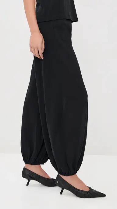 Bite Studios Cotton Crepe Trousers Black | Thumbnail 5