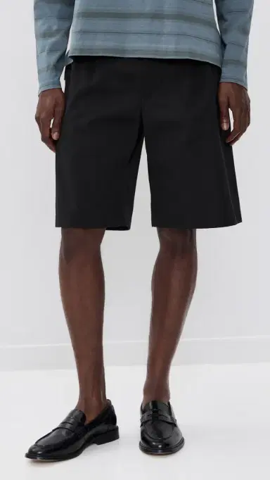 Our Legacy Pleated Shorts 11 Studio Black Micro Canvas | Thumbnail 2