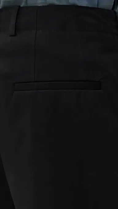Our Legacy Pleated Shorts 11 Studio Black Micro Canvas | Thumbnail 6
