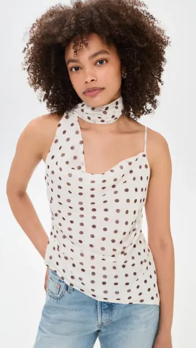 ASTR The Label Adrie Top Cream Polka Dot M | Thumbnail 2 ASTR The Label Adrie Top Cream Polka Dot M | Thumbnail 2