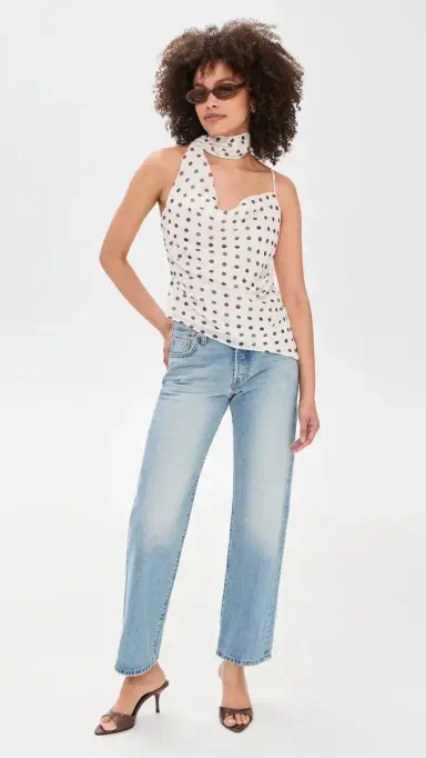 ASTR The Label Adrie Top Cream Polka Dot M | Thumbnail 5 ASTR The Label Adrie Top Cream Polka Dot M | Thumbnail 5