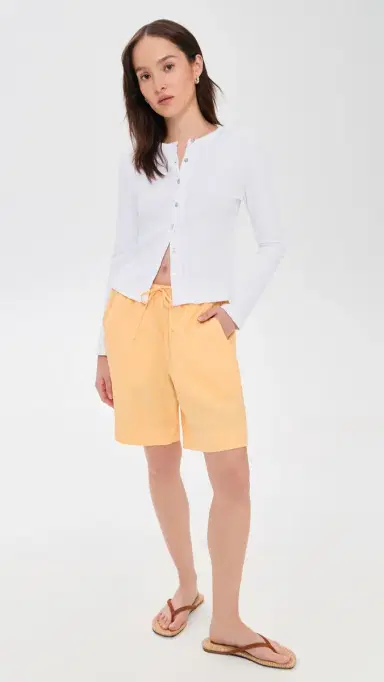 DONNI. DONNI. The Varied Rib Cardigan Powder L | Thumbnail 5