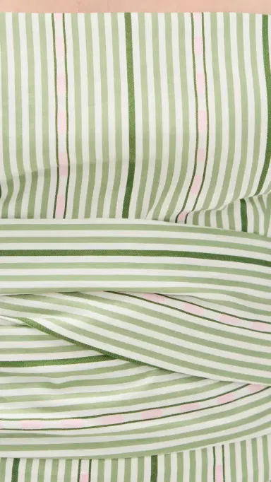 Hill House Home The Miranda Top Green Jacquard Stripe | Thumbnail 6 Hill House Home The Miranda Top Green Jacquard Stripe | Thumbnail 6