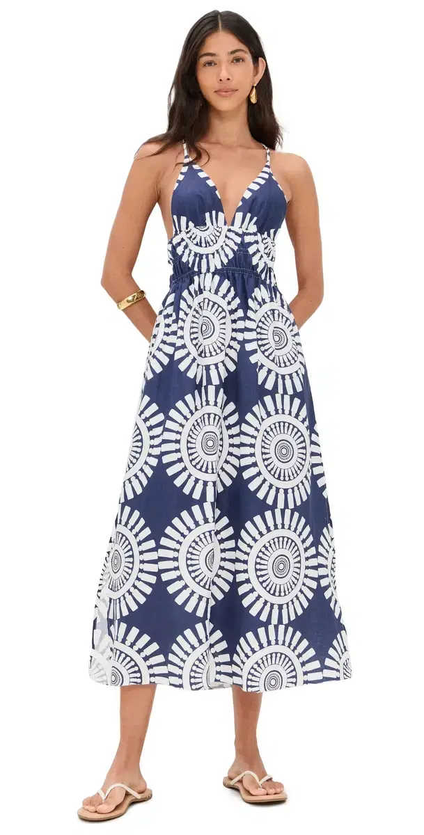 Gete Triangle Dress Zeina Navy