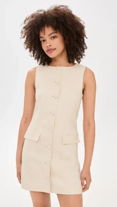 Favorite Daughter The Cece Linen Dress Light Khaki 2 | Thumbnail 2