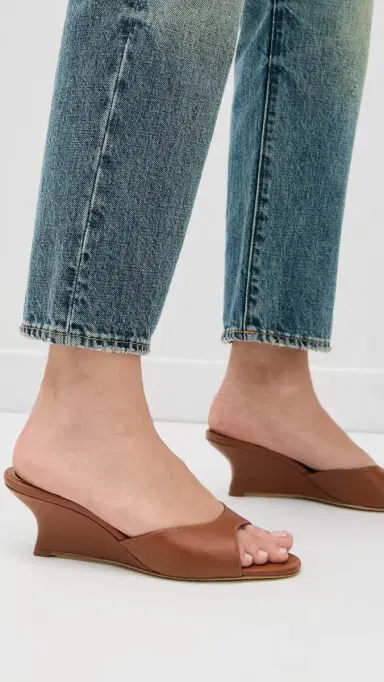 STAUD Brigitte Wedges Tabac | Thumbnail 3