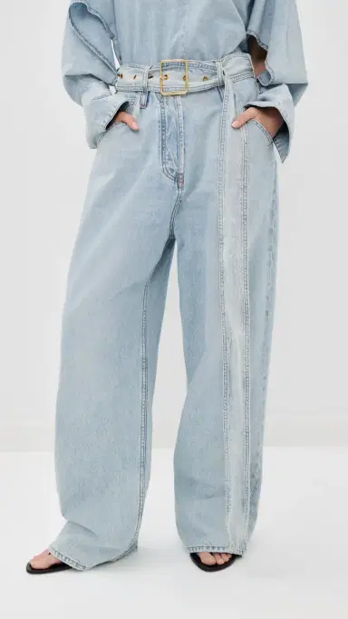 DARKPARK Dalila Relaxed Tencel Jeans Bleach Baby Blue | Thumbnail 2 DARKPARK Dalila Relaxed Tencel Jeans Bleach Baby Blue | Thumbnail 2