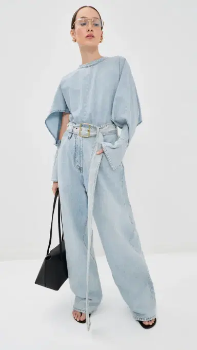 DARKPARK Dalila Relaxed Tencel Jeans Bleach Baby Blue | Thumbnail 5 DARKPARK Dalila Relaxed Tencel Jeans Bleach Baby Blue | Thumbnail 5