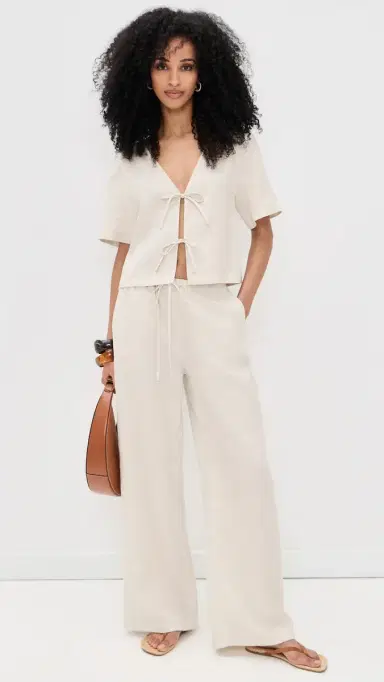 STAUD Mateo Linen Pants Natural | Thumbnail 5 STAUD Mateo Linen Pants Natural | Thumbnail 5