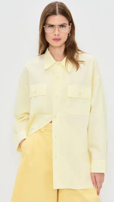 The Latest Daria Crinkled Effect Shirt Light Yellow M | Thumbnail 2 The Latest Daria Crinkled Effect Shirt Light Yellow M | Thumbnail 2