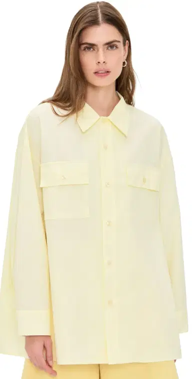 The Latest Daria Crinkled Effect Shirt Light Yellow M | Thumbnail 1 The Latest Daria Crinkled Effect Shirt Light Yellow M | Thumbnail 1