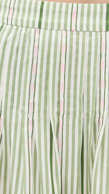 Hill House Home The Ame Skirt Green Jacquard Stripe L | Thumbnail 6 Hill House Home The Ame Skirt Green Jacquard Stripe L | Thumbnail 6
