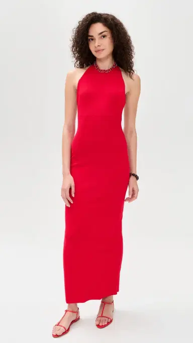 Staud Reina Dress Red Rose M | Thumbnail 3