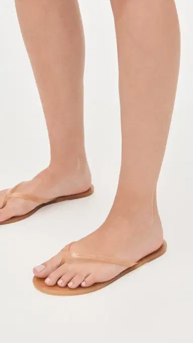 Black Suede Studio Crystal Jelly Flip Flops Terracotta | Thumbnail 3 Black Suede Studio Crystal Jelly Flip Flops Terracotta | Thumbnail 3