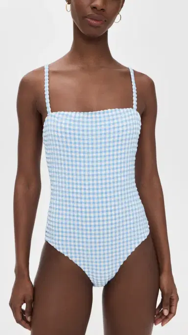 Hill House Home The Giana One Piece Blue Gingham S | Thumbnail 2