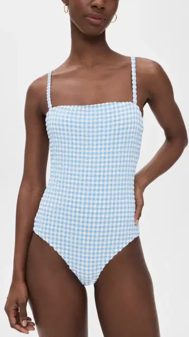 Hill House Home The Giana One Piece Blue Gingham S | Thumbnail 5