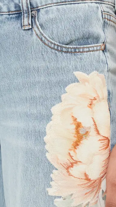ALICE + OLIVIA Amazing Baggy Jeans Sierra Vintage/Multi | Thumbnail 6