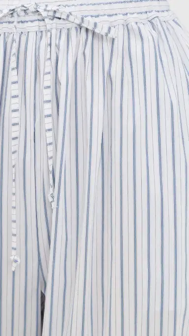 Cinq à Sept eo Stripe Verne Balloon Pants White/Cornflower | Thumbnail 6 Cinq à Sept eo Stripe Verne Balloon Pants White/Cornflower | Thumbnail 6