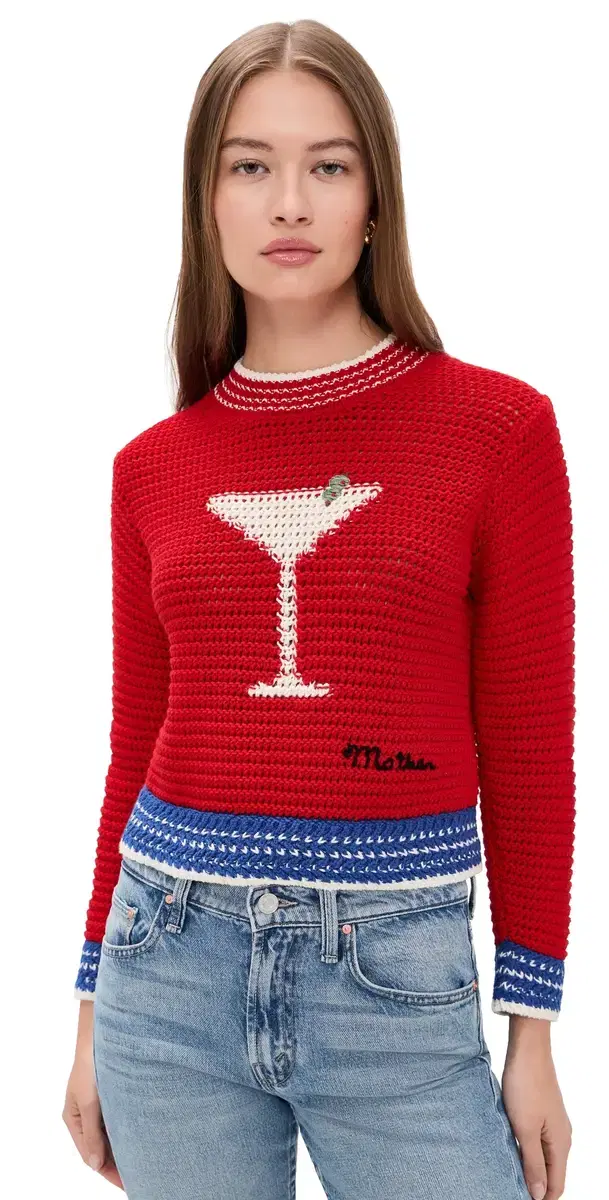 MOTHER The Mini Pullover Bottoms Up