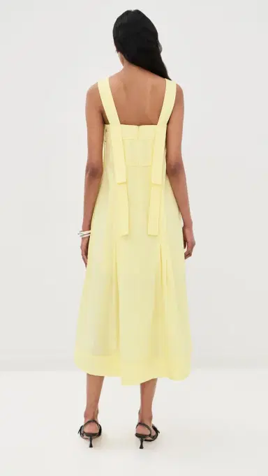 3.1 Phillip Lim Square Neck Structured Cotton Midi Dress | Thumbnail 3 3.1 Phillip Lim Square Neck Structured Cotton Midi Dress | Thumbnail 3
