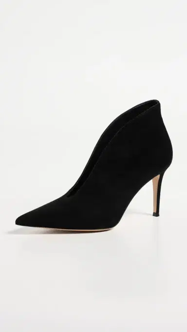 Gianvito Rossi Vania Camoscio Heels Black | Thumbnail 2