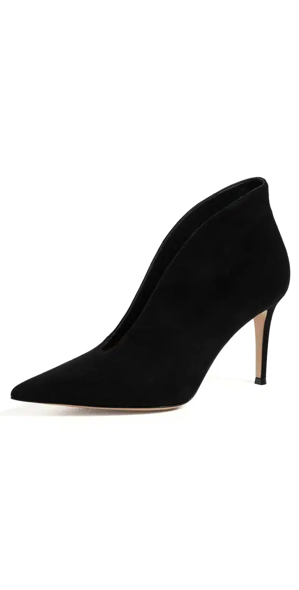Gianvito Rossi Vania Camoscio Heels Black