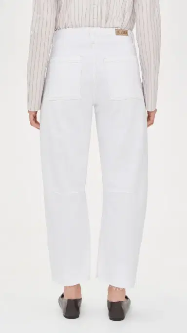 Le Jean Utility Soft Barrel Jeans White | Thumbnail 3 Le Jean Utility Soft Barrel Jeans White | Thumbnail 3