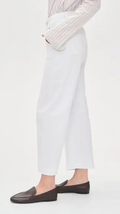 Le Jean Utility Soft Barrel Jeans White | Thumbnail 4 Le Jean Utility Soft Barrel Jeans White | Thumbnail 4