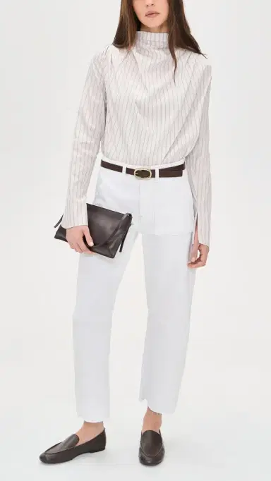 Le Jean Utility Soft Barrel Jeans White | Thumbnail 5 Le Jean Utility Soft Barrel Jeans White | Thumbnail 5