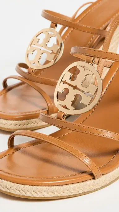 Tory Burch Capri Miller Espadrille Wedges 85mm Caramel Corn / Gold | Thumbnail 6 Tory Burch Capri Miller Espadrille Wedges 85mm Caramel Corn / Gold | Thumbnail 6