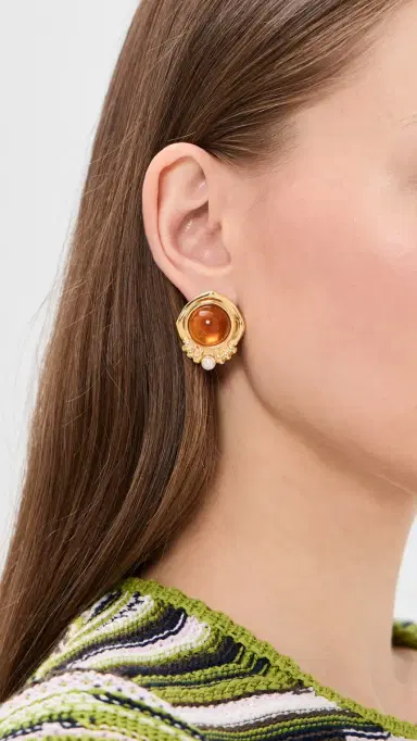 Galley Los Angeles Kristin Pearl Earrings | Thumbnail 3