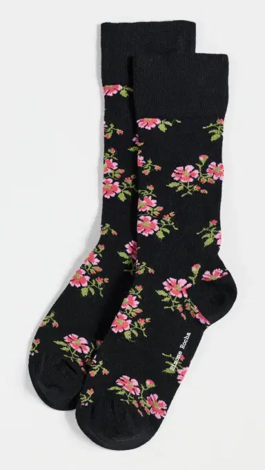 Simone Rocha Tiny Flower Jacquard Socks | Thumbnail 2