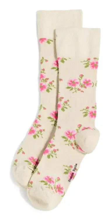 Simone Rocha Tiny Flower Jacquard Socks | Thumbnail 1