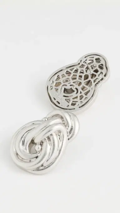 Julietta Knot Earrings Silver One Size | Thumbnail 4