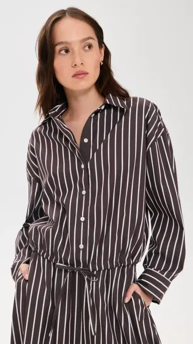 Madewell Hayes Button Down Shirt Chocolate Plum | Thumbnail 2 Madewell Hayes Button Down Shirt Chocolate Plum | Thumbnail 2
